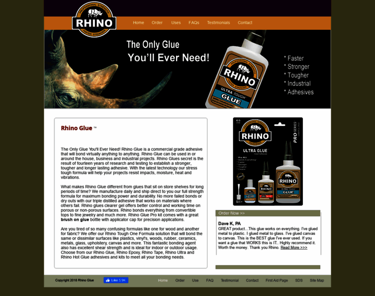 Rhinoglue.com thumbnail