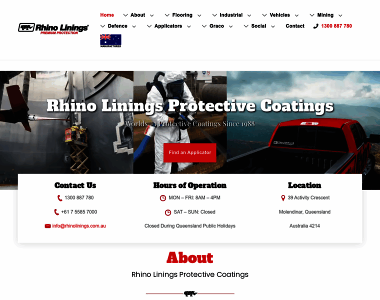 Rhinolinings.com.au thumbnail