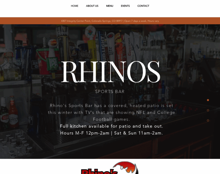 Rhinossportsbar.com thumbnail