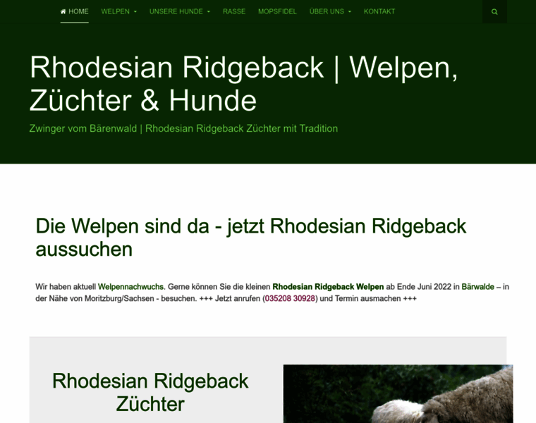Rhodesian-ridgeback.com thumbnail