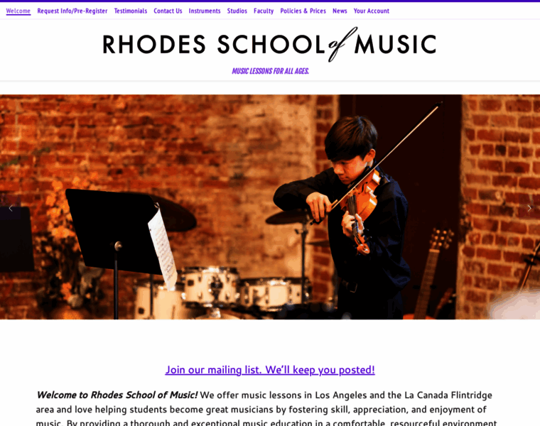 Rhodesschoolofmusic.com thumbnail