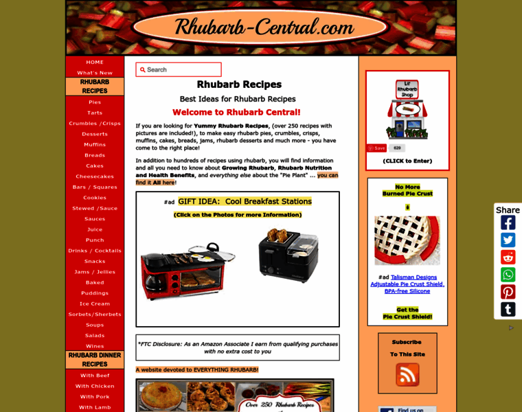 Rhubarb-central.com thumbnail