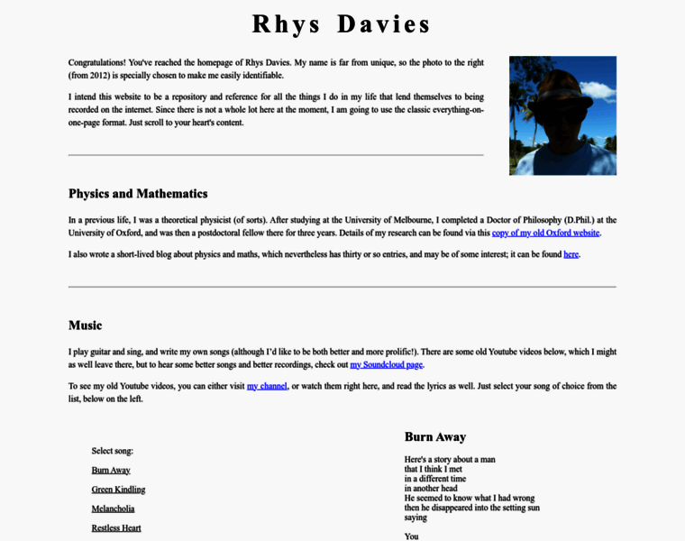 Rhysdavies.info thumbnail