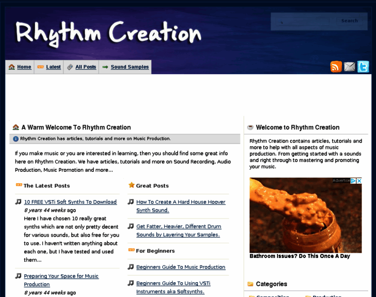 Rhythmcreation.com thumbnail