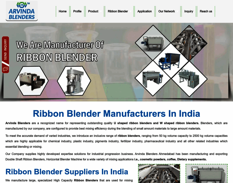 Ribbonblendermanufacturers.com thumbnail