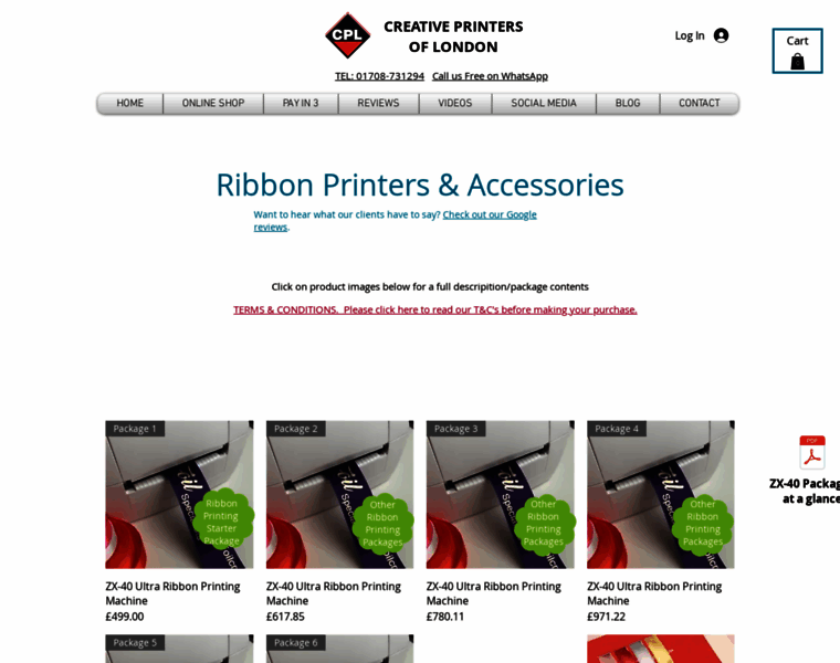 Ribbonprintersdirect.co.uk thumbnail