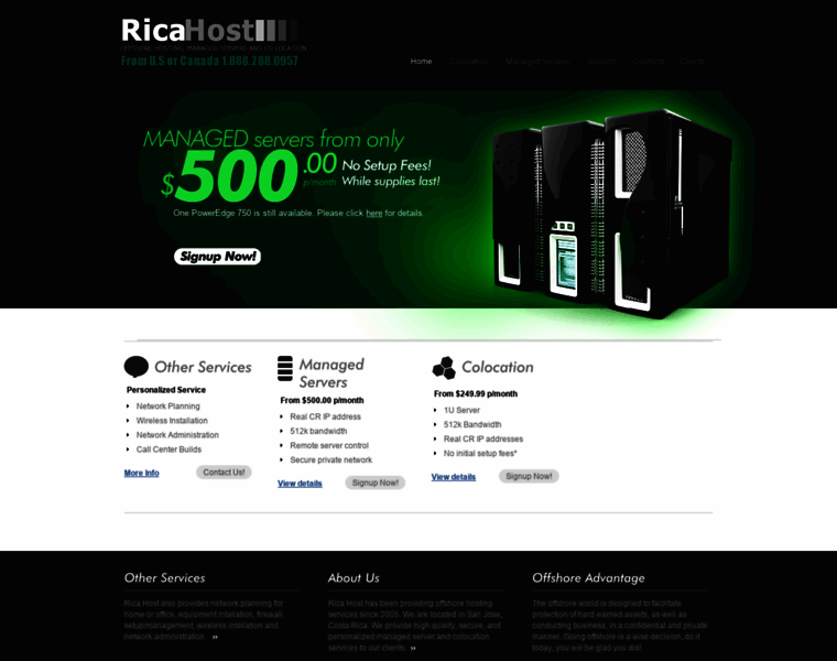 Ricahost.com thumbnail