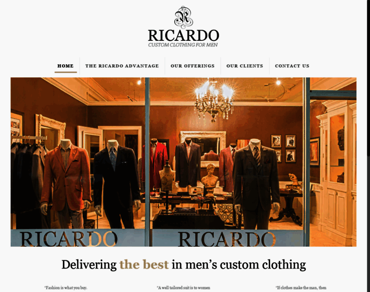 Ricardocustomclothing.com thumbnail