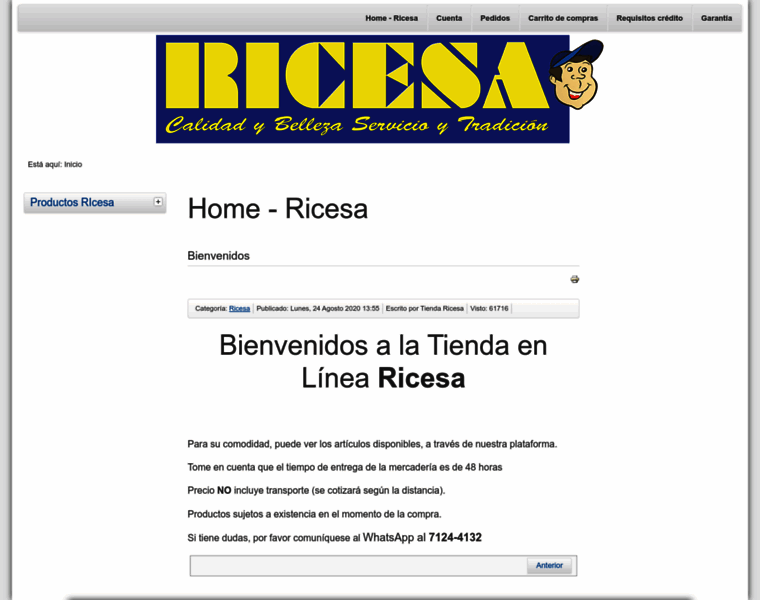 Ricesa.com thumbnail