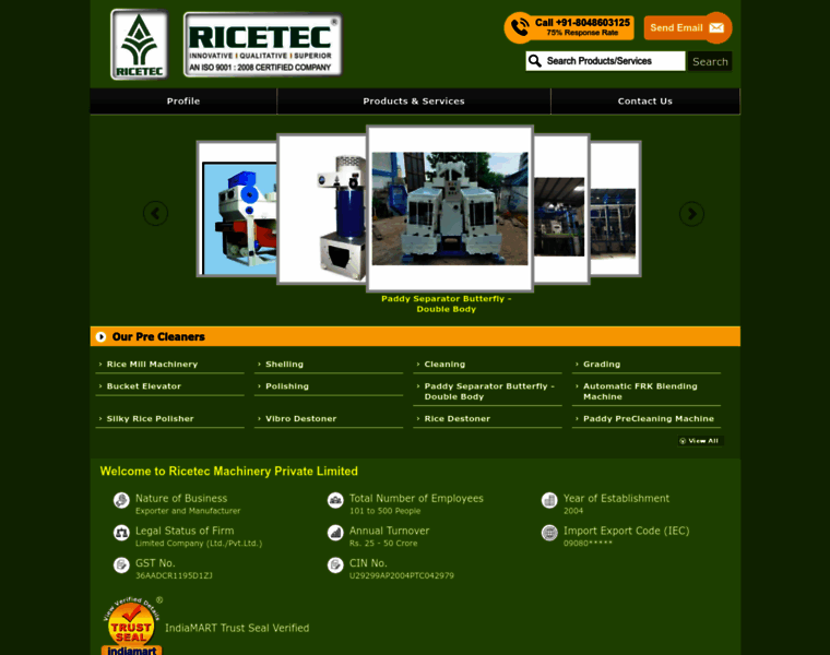 Ricetecmachinery.in thumbnail