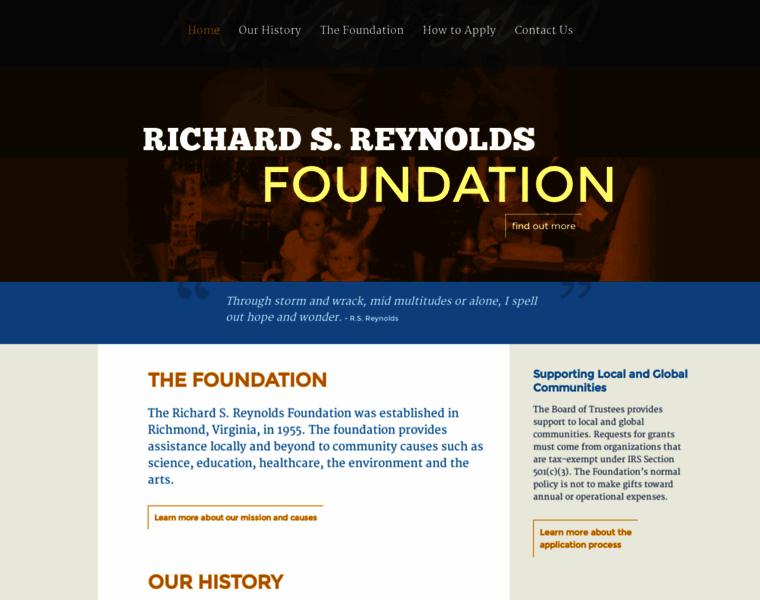 Richardsreynoldsfoundation.org thumbnail