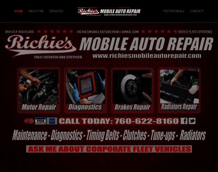 Richiesmobileautorepair.com thumbnail