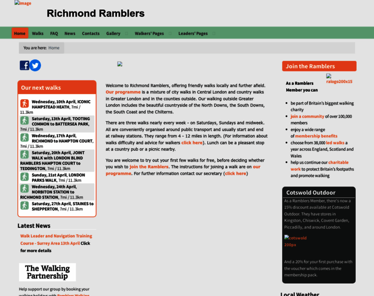 Richmondramblers.org.uk thumbnail