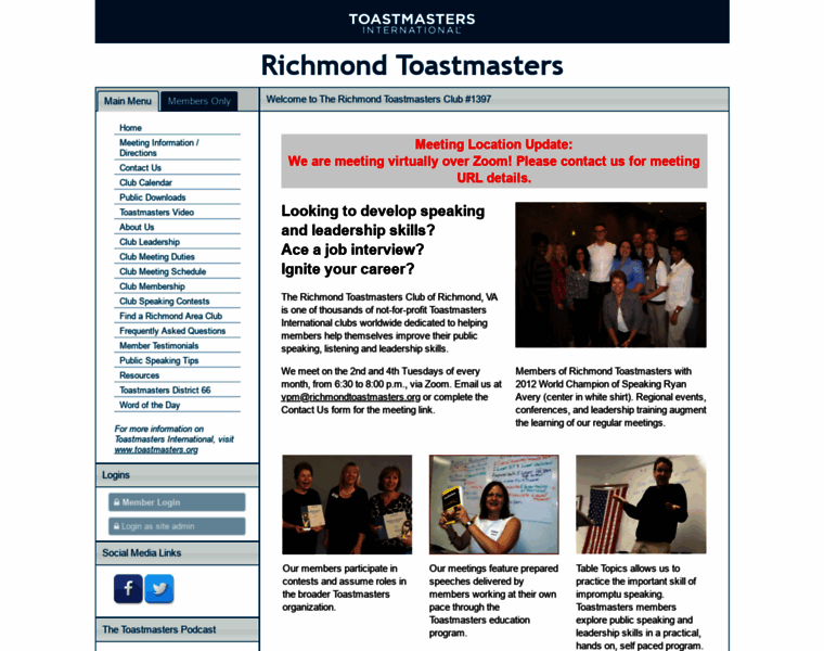 Richmondtoastmasters.org thumbnail