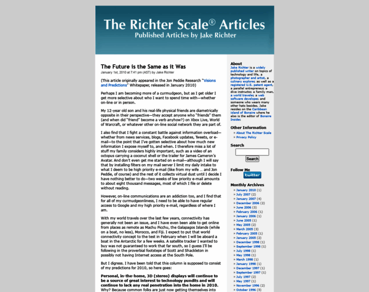 Richterscale.org thumbnail