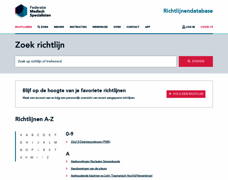 Richtlijnendatabase.nl thumbnail