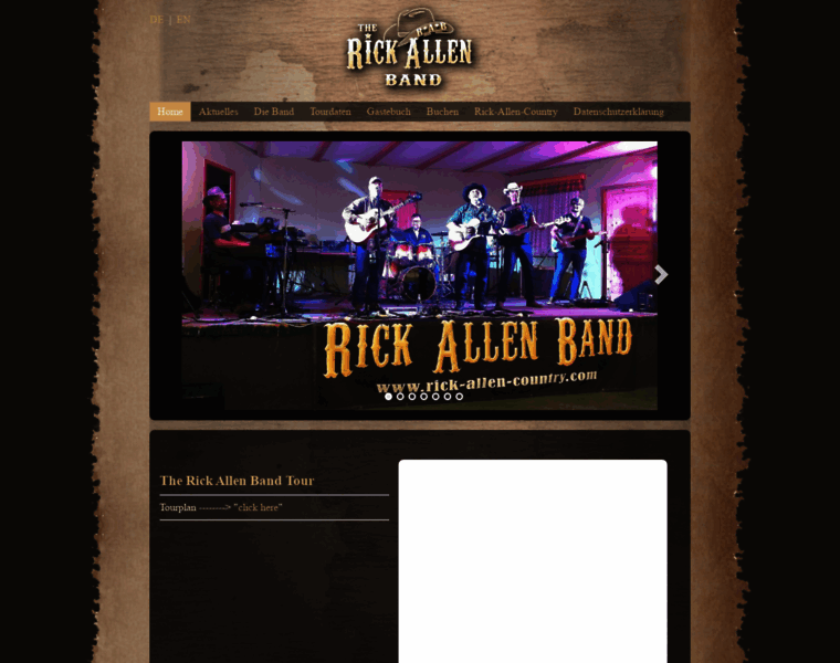 Rick-allen-band.com thumbnail