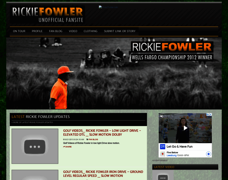 Rickie-fowler.com thumbnail