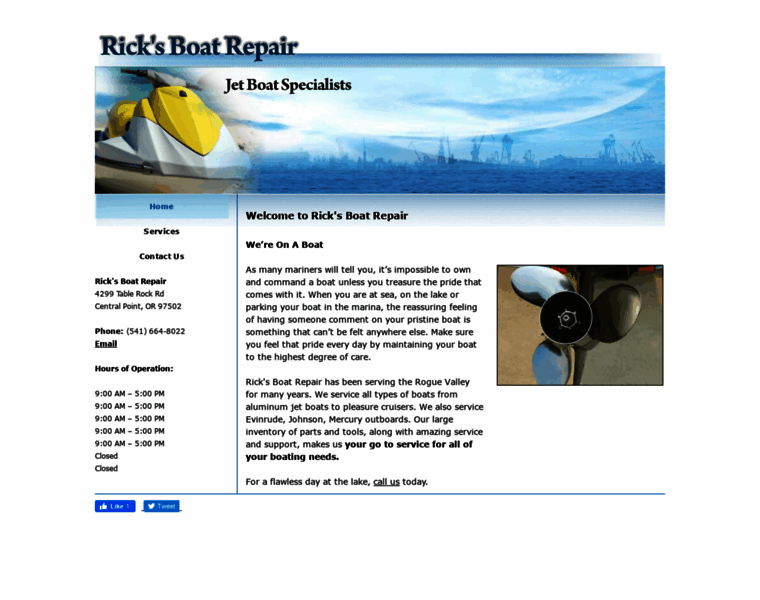 Ricksboatrepair.com thumbnail