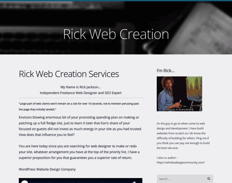 Rickswebcreations.net thumbnail