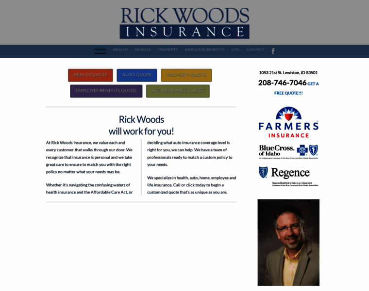 Rickwoodsinsurance.com thumbnail