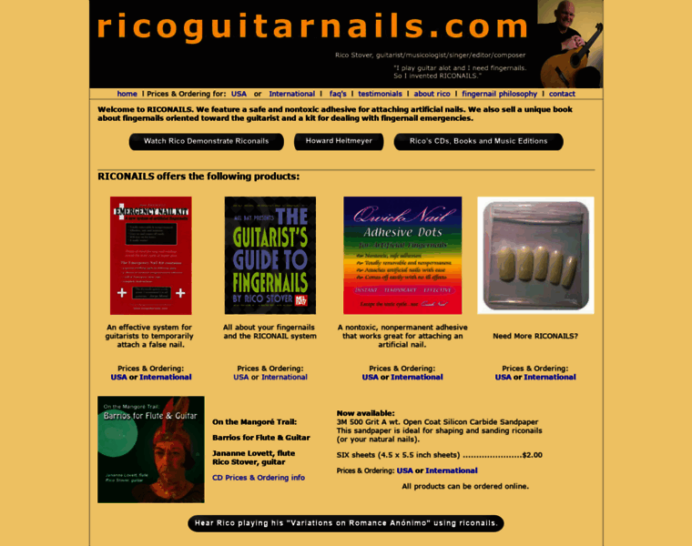 Ricoguitarnails.com thumbnail