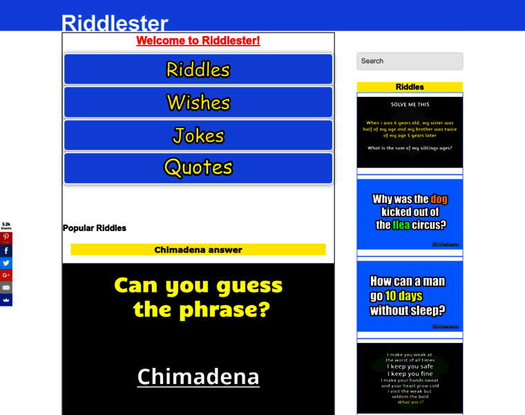 Riddlester.co thumbnail