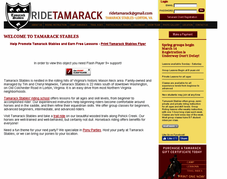Ridetamarack.com thumbnail