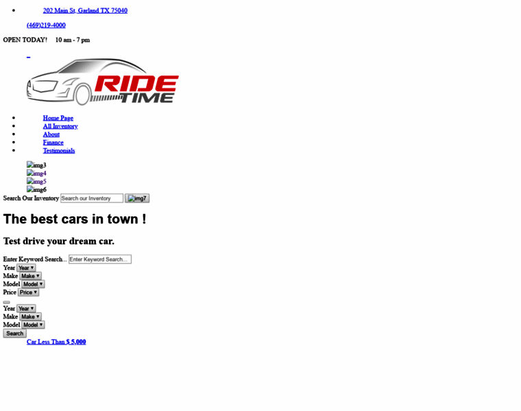 Ridetimetx.com thumbnail
