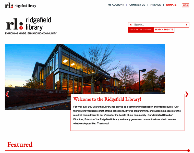 Ridgefieldlibrary.org thumbnail