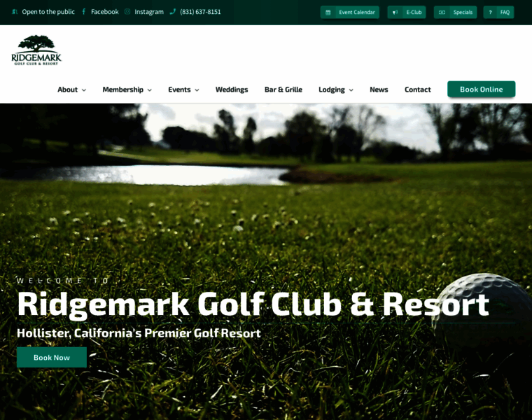 Ridgemarkgolfclub.com thumbnail