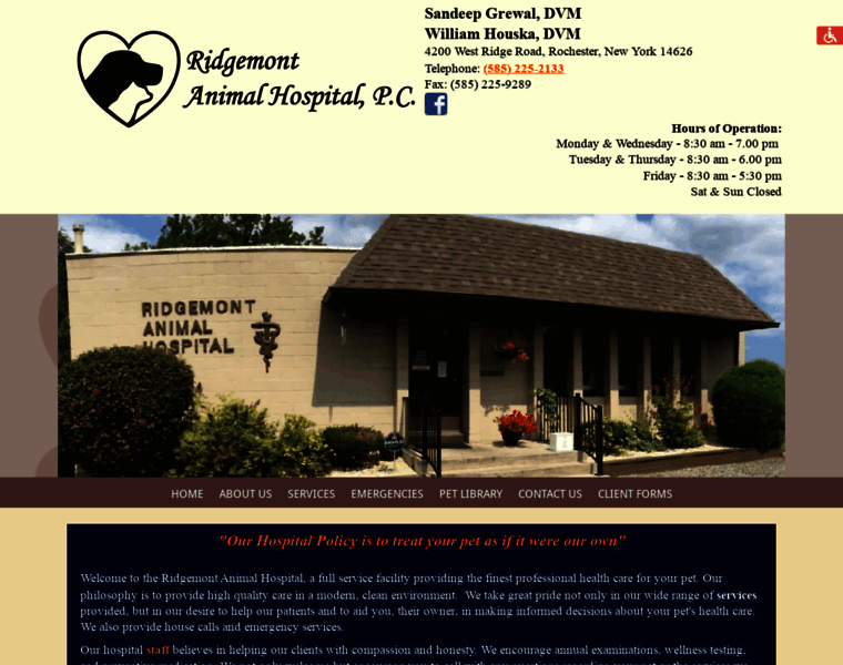 Ridgemontanimalhospital.com thumbnail