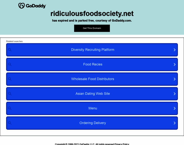 Ridiculousfoodsociety.net thumbnail