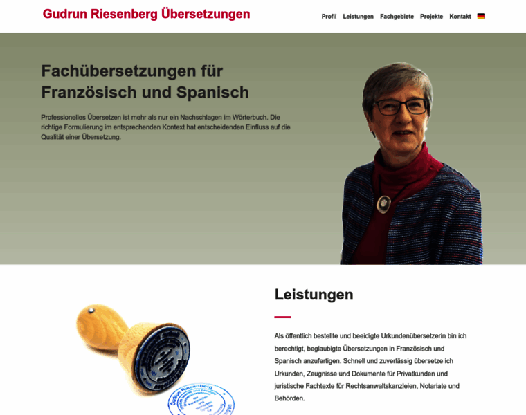 Riesenberg-uebersetzungen.de thumbnail