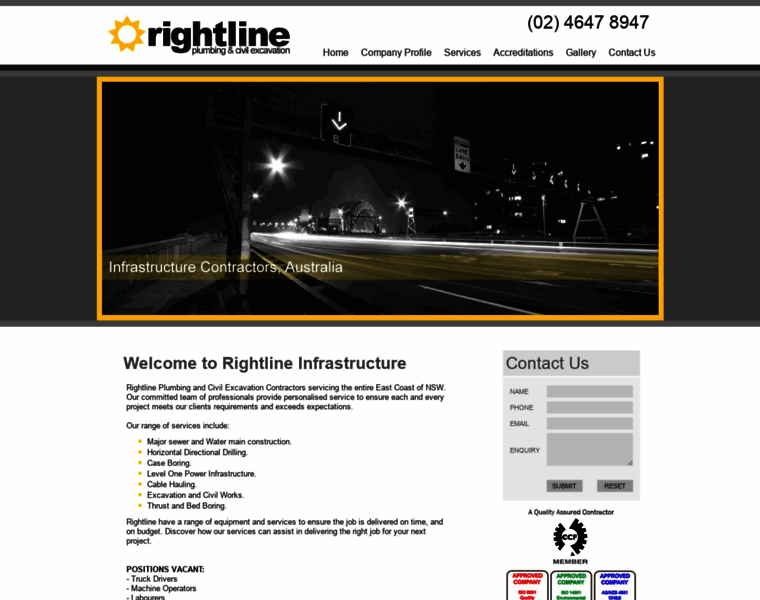 Rightlineinfrastructure.com.au thumbnail