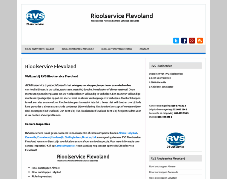 Rioolservice-flevoland.nl thumbnail