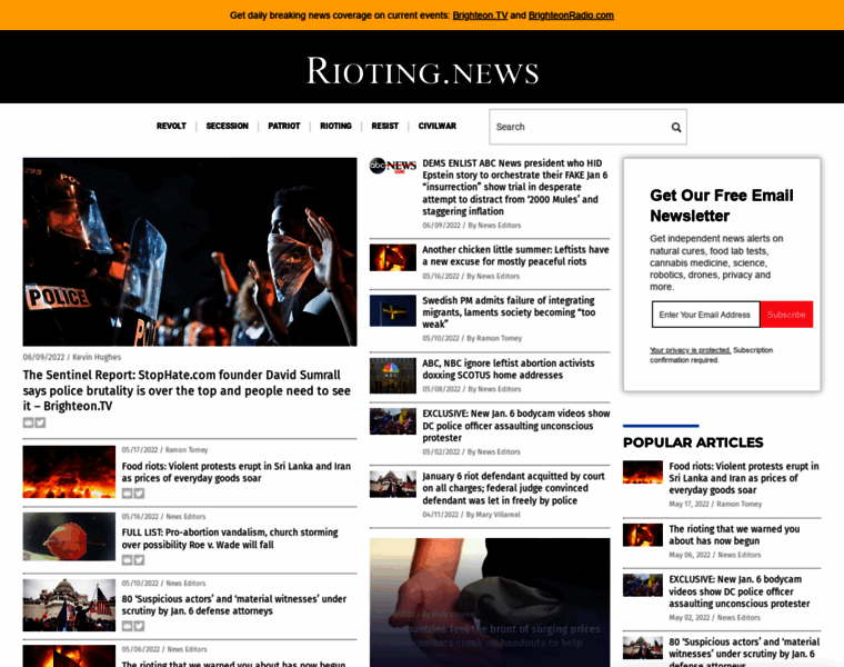 Rioting.news thumbnail