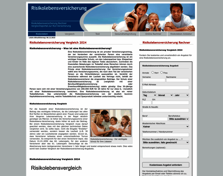 Risikolebensversicherung-rechner.de thumbnail