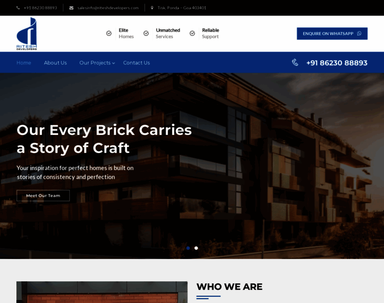 Riteshdevelopers.com thumbnail