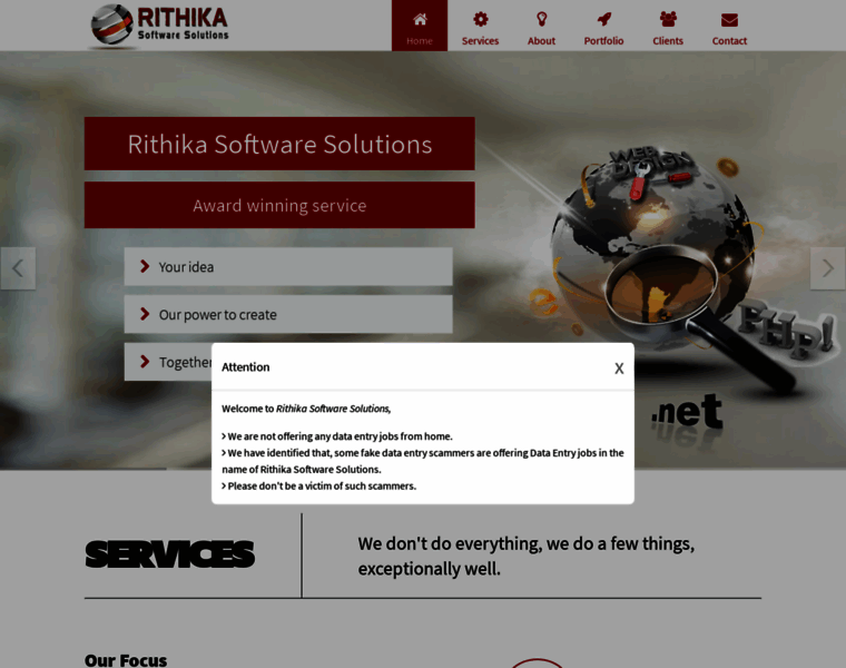 Rithikasoftwaresolutions.com thumbnail