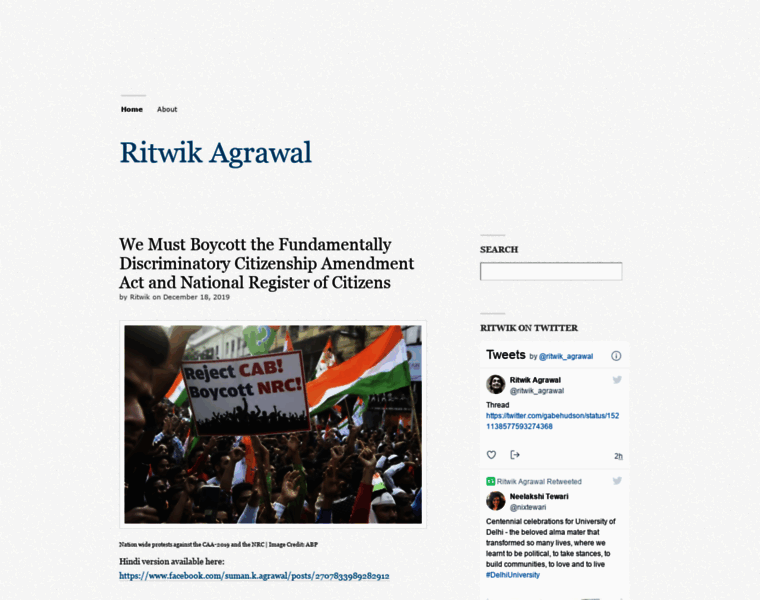Ritwikagrawal.com thumbnail