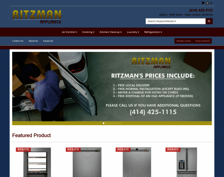 Ritzmanappliance.com thumbnail