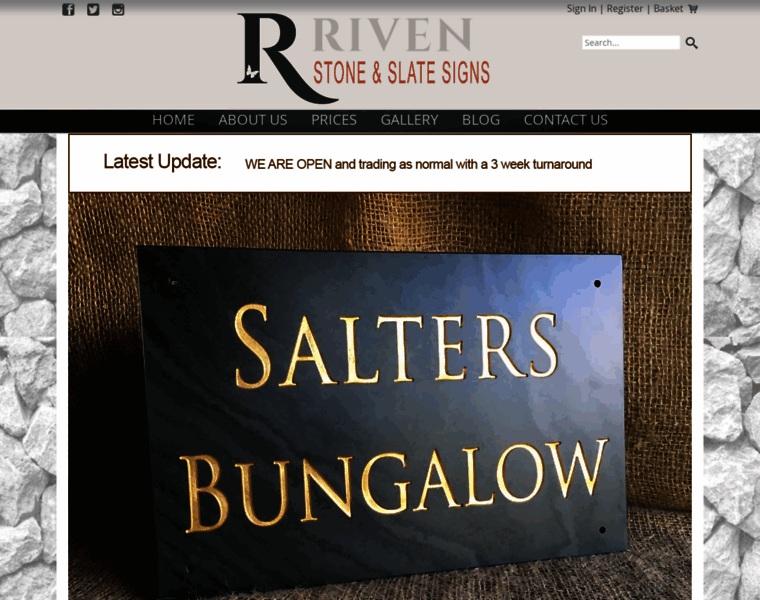 Rivenstoneandslatesigns.co.uk thumbnail Rivenstoneandslatesigns.co.uk thumbnail