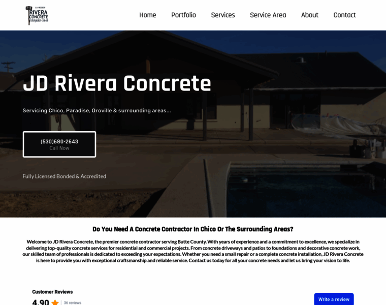 Riveraconcrete.com thumbnail