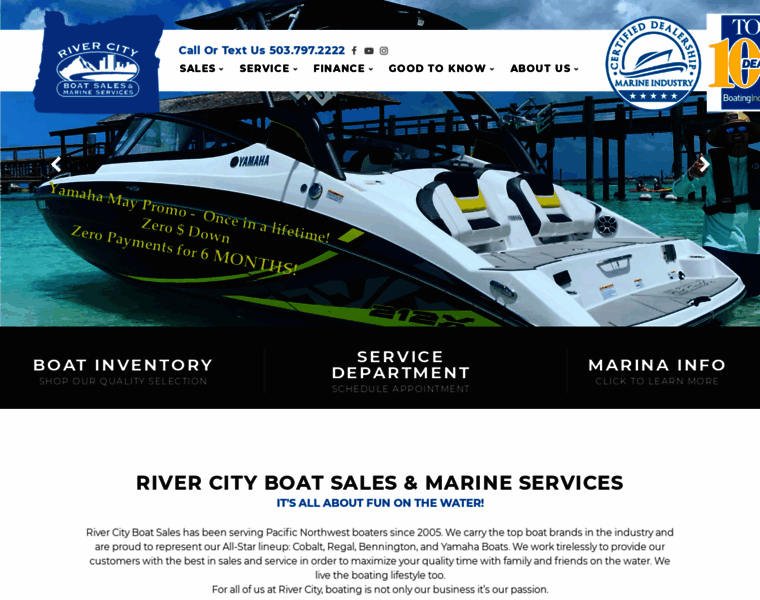 Rivercityboatsales.com thumbnail