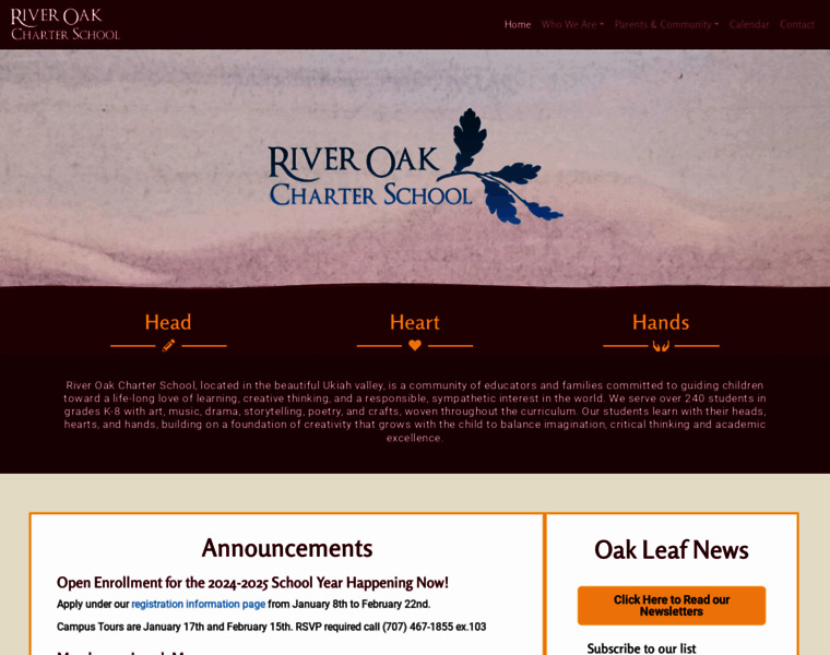 Riveroakcharterschool.org thumbnail