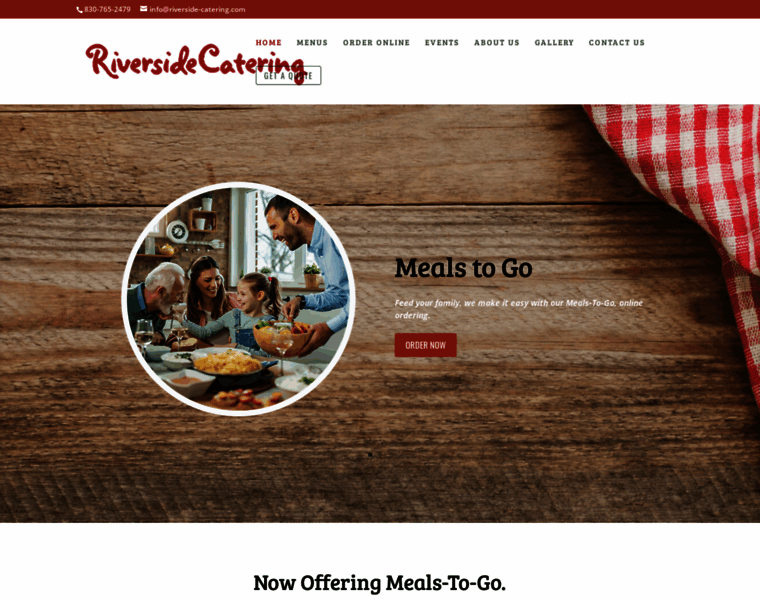 Riverside-catering.com thumbnail