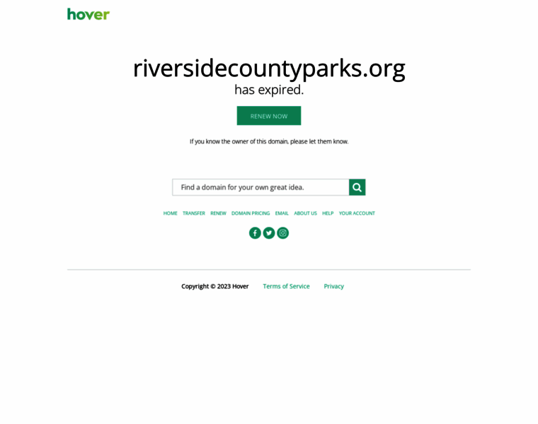 Riversidecountyparks.org thumbnail