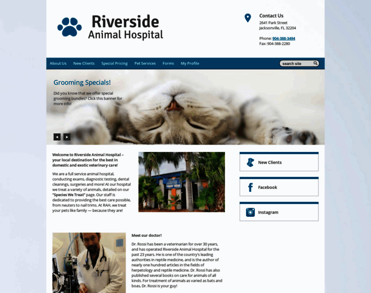 Riversidejaxvet.com thumbnail