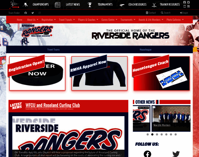 Riversideminorhockey.ca thumbnail